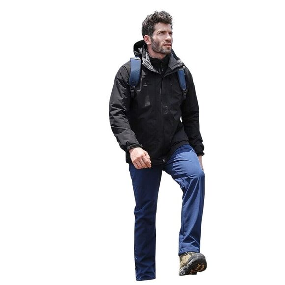 NWT Camel Crown Womens Ski Jacket‎ Detachable Hooded Coat Black Size L - Picture 1 of 16